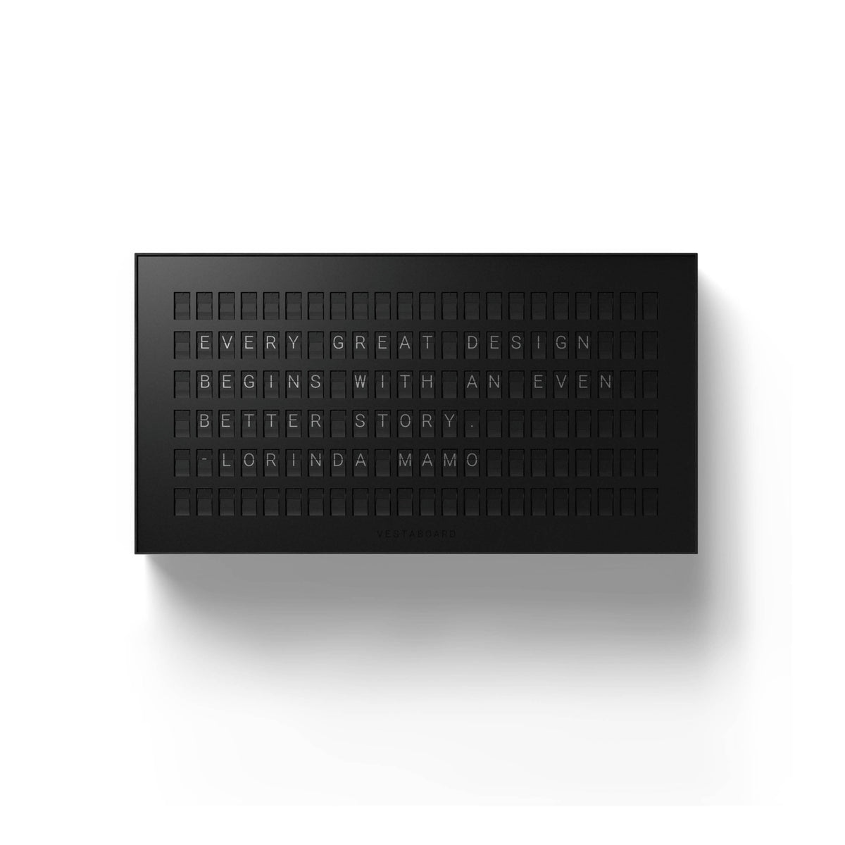 VESTABOARD SW: Mechanical messageboard, black at reichelt elektronik