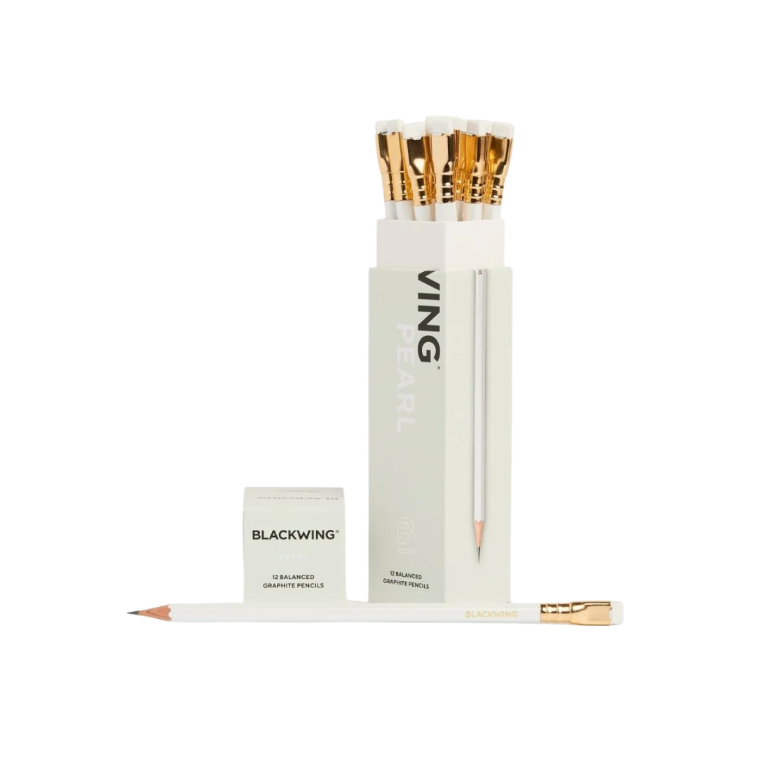 Palomino Blackwing Pearl 12'li Kurşun Kalem Seti - Sedefli Beyaz