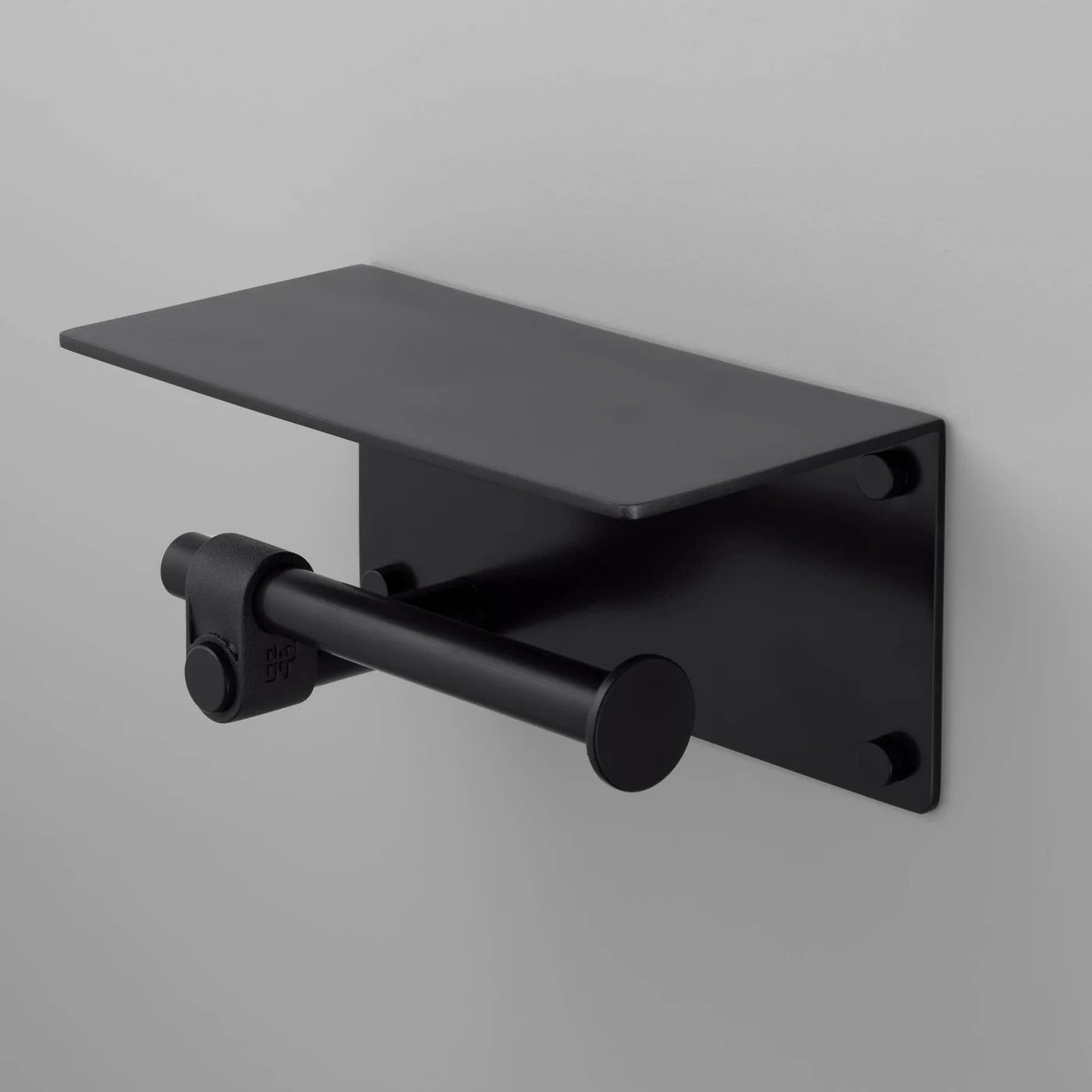 Toilet Roll Holder / with Shelf / Cast