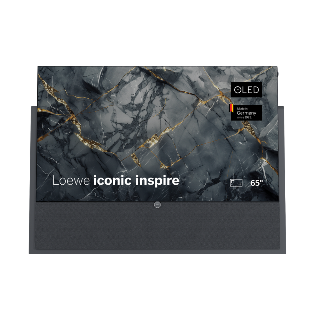 iconic Inspire 65" OLED Televizyon – Graphite Grey (Syno-Stone Ayaklı, Entegre Soundbar)
